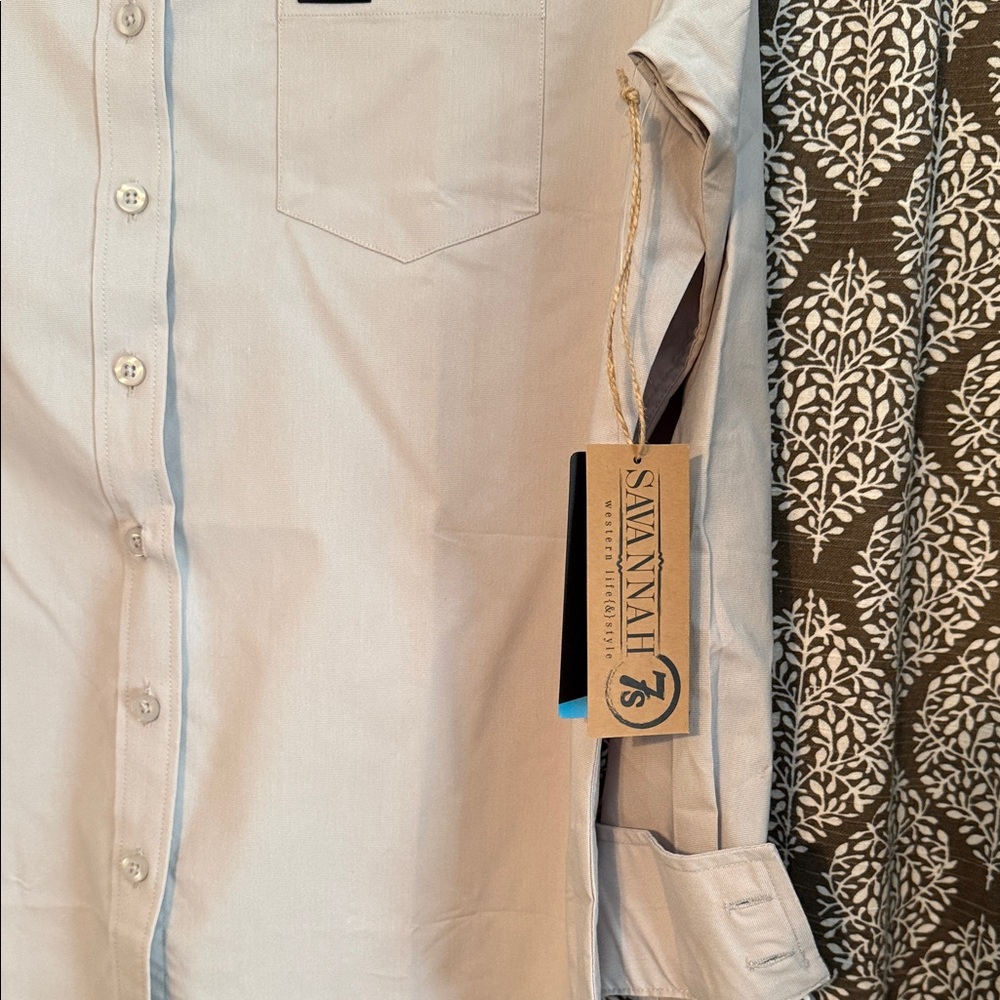 Kimes Ranch Dove Gray Button-Down Shirt - Picture 5 of 5